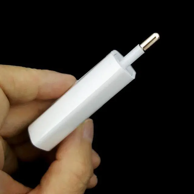Alt view image 5 of 5 - 10PCS/Lot EU Plug White Color Wall USB Charger For iPhone 8 Pin Charging Cable + Charger Adapter For Apple iPhone 6 7 Plus 5S 5
