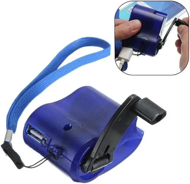 Alt view image 2 of 5 - 1pcs Mobile Phone Chargers USB Emergency Hand Crank Dynamo Charger Outdoor Portable Camping Travel Essential