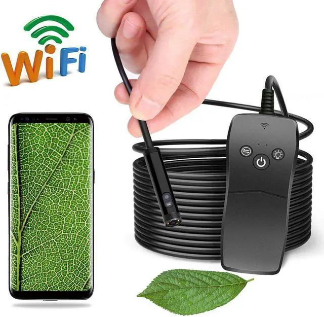 Alt view image 4 of 5 - Camera 8mm Dual Lens Endoscope 1080p Waterproof Semi Rigid Tube 4.5 inch Screen Borescope Wifi Industrial Endoscope