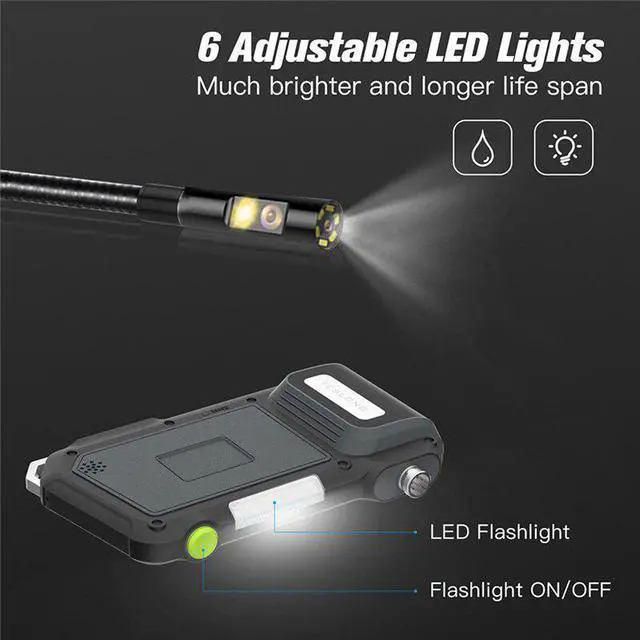 Alt view image 3 of 7 - 7inch 22mm Drain Pipe Sewer Inspection camera System 20M 30M 40M Waterproof Camera 1000 TVL with 6W LED