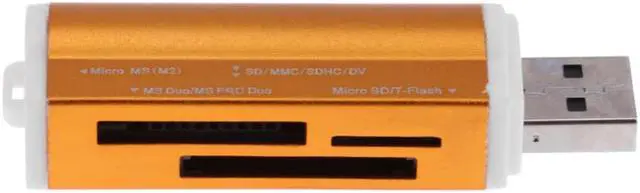 Alt view image 5 of 5 - new mini portable USB2.0 4-in-1 multi-memory card reader for SD/SDHC/Mini SD/MMC/TF card/MS for Macbook