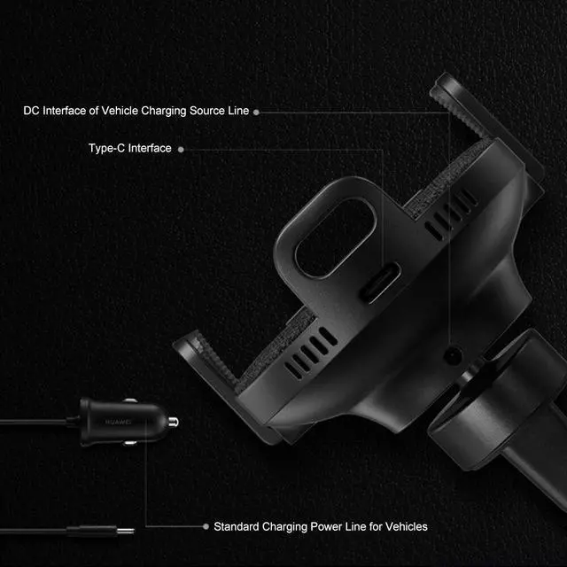 Alt view image 4 of 5 - Car Charger CP39S Wireless 27W Max Super Charger Wireless Charger  CarCharger For  mate30 P30  iPhone
