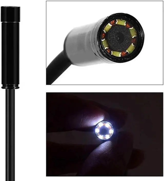 Alt view image 4 of 5 - 5.5mm Ear Spoon Borescope Monitoring Inspection Camera Photos Metal Plastic Inspection Mobile Phones Real-Time Video Endoscope