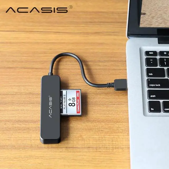 Alt view image 3 of 5 - USB 3.0 Card Reader SD Micro SD TF CF MS Compact Flash Card Adapter for Laptop OTG Type C to Multi Card Reader USB 3.0