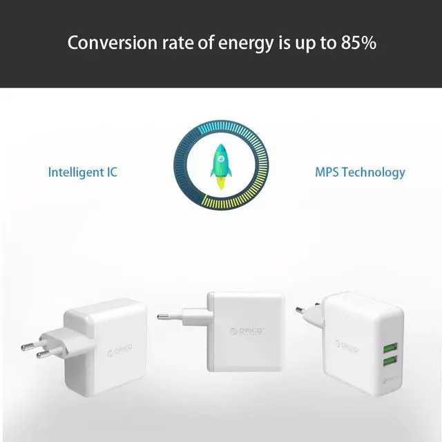 Alt view image 4 of 5 - Dual Port Quick Charger QC 2.0 USB 36W Max Quick Wall Charger For   Mobile Phone Fast Charger