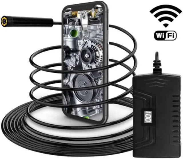 Alt view image 2 of 5 - 2MP  3.9MM WIFI Endoscope Wireless Borescope Inspection Camera 3in1 usb hd Otoscope For Android Microscope
