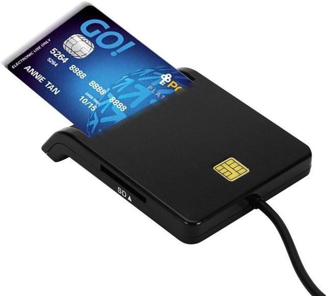 Alt view image 5 of 5 - USB 2.0 Smart Card Reader for Bank Card CAC IC ID SIM DNIE ATM Cardreaders USB-CCID ISO 7816 for Windows 7 8 10 Linux