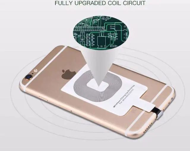 Alt view image 5 of 5 - USB Type C Universal Fast Wireless Charger adapter For Samsung huawei For iPhone For Android Qi Wireless Charging Receiver