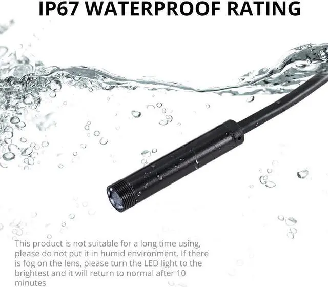 Alt view image 3 of 5 - 1M 2M 5M 7mm Lens USB Cable Mini Rigid Inspection Camera Snake Tube Waterproof Endoscope Borescope For Android Phone