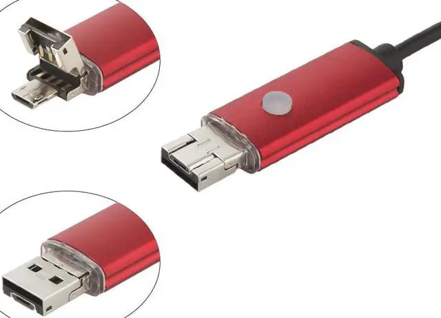 Alt view image 3 of 5 - 10m Borescope USB Camera Endoscope 7MM OTG Micro USB Endoscopic Inspection Camera with 6 LED for Android/Win7/8/10