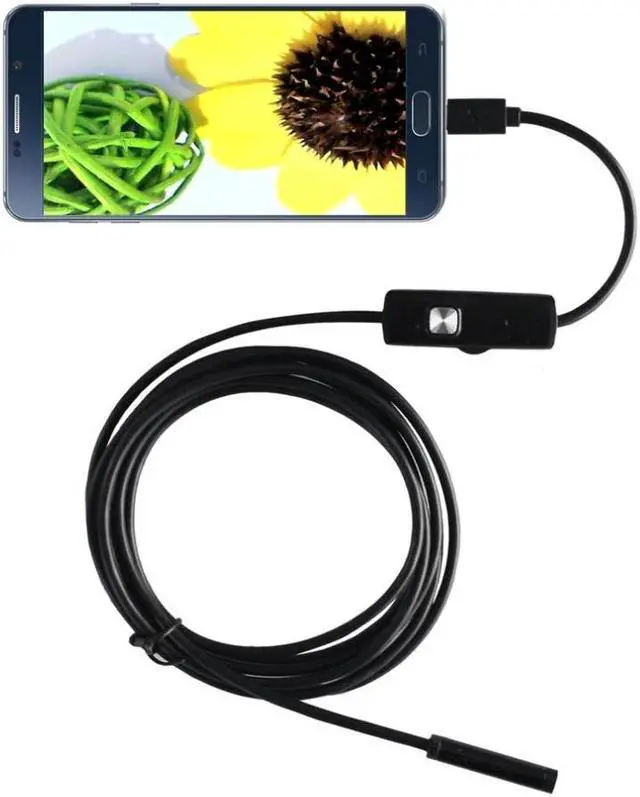 Alt view image 5 of 5 - 1m For Android WIFI Endoscope Waterproof Borescope Inspection Camera 8 LED a long effective focal length