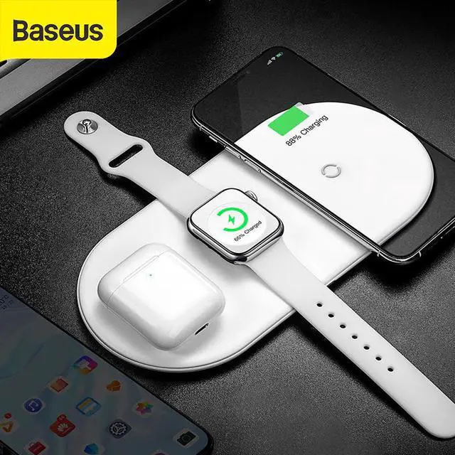 Main image of 3 in 1 Qi Wireless Charger For  Watch For iPhone X XS XR  S10 18W Fast Charger For watch phone 11