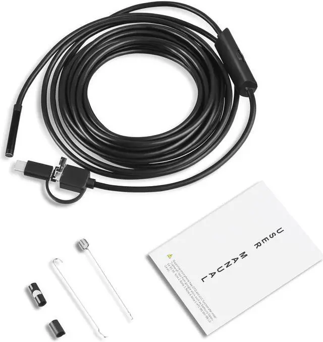 Main image of 3 in 1 Endoscope IP67 Waterproof Borescope 8.0mm Inspection Snake Mini Camera 720P with USB Adapter for Android iphone