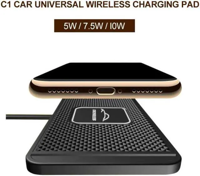 Main image of 10W Wireless Charger Non-slip Silicone Mat Car Fast Charging Qi Dock Station Pad For IPhone Samsung Mobile Phone Accessories