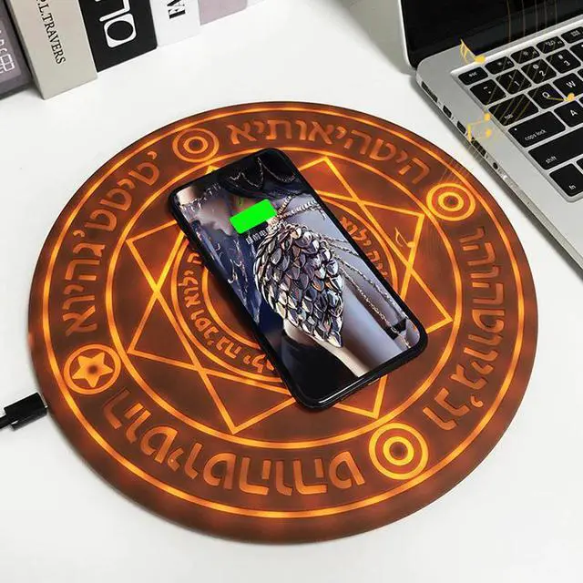 Alt view image 2 of 5 - Magic Array Wireless Charger Universal Qi Wireless Fast Charger Charging Pad for iPhone X 8 Samsung Note Xiaomi Huawei