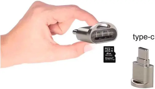 Alt view image 2 of 5 - Alloy USB 3.1 type-c Micro SD TF Card Reader OTG Adapter for Android Phones