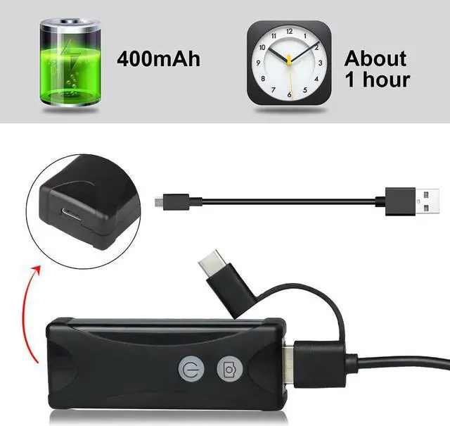 Alt view image 4 of 5 - 1/2/3/5M WIFI Endoscope Camera Mini Waterproof Soft Cable Inspection Camera 8mm USB Endoscope Borescope Endoscope For iphones