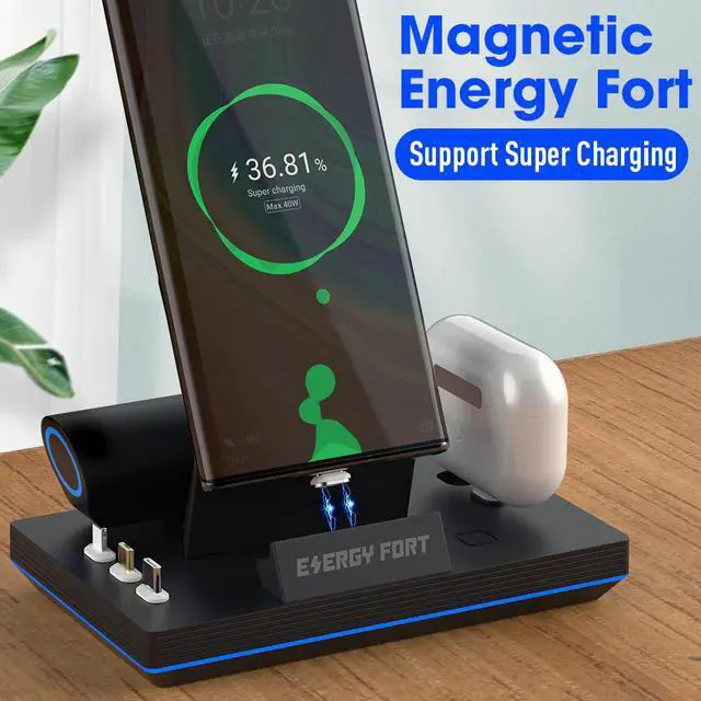 Main image of 2020 New 11th Gen 3 in 1 40W Magnetic Fast Charging Dock For iPhone   3A 5A Magnet Quick Charge Charger