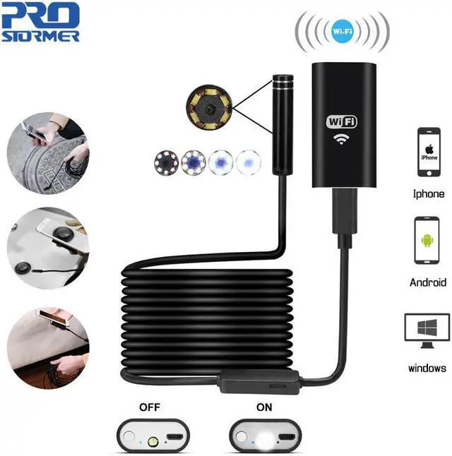 Main image of Wifi Endoscope Camera 720P Hard/Softwire Borescope for iphone Android 1/2/3.5/5/7/10M Waterproof Inspecte Camera 5