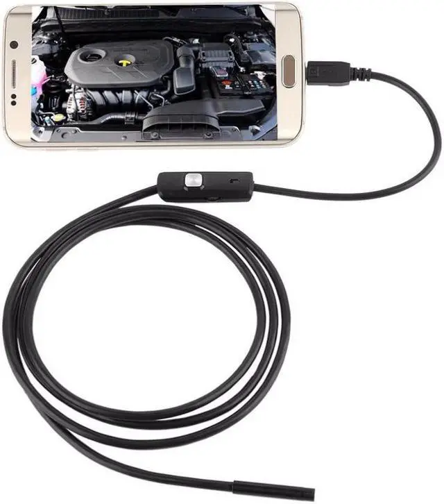 Alt view image 3 of 5 - 6 LED 7mm Lens Cable 1 1.5 2 3.5 5M Waterproof Mini USB Inspection Borescope Camera For Android Endoscope 640*480 Phone