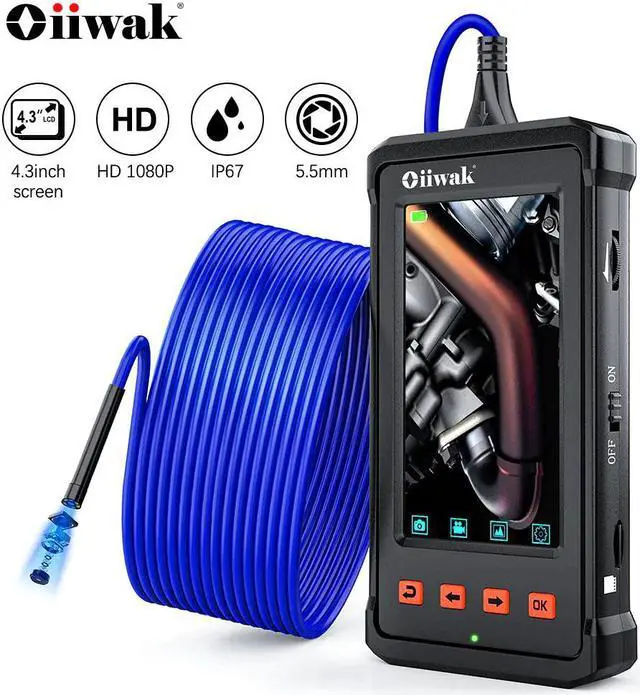 Main image of 5.5mm Industrial Endoscope Camera 1080P HD 4.3'' IPS Screen IP67 Waterproof Snake Camera Borescope Inspection Camera