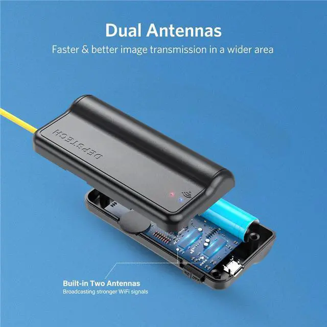 Alt view image 3 of 7 - 8mm lens Camera Endoscope HD 1200P IP68 2M Hard Flexible Tube Mirco USB Type-C Borescope Video Inspection for Android Endoscope