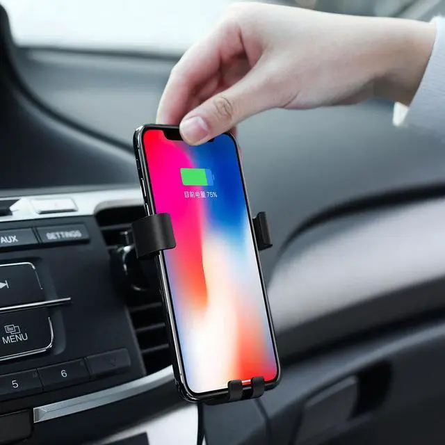 Alt view image 2 of 5 - 15W Fast Qi Wireless Car Charger Mount Quick Charge Phone Car Holder Charger For iPhone 11 Pro XS MAX XR wireless chargers