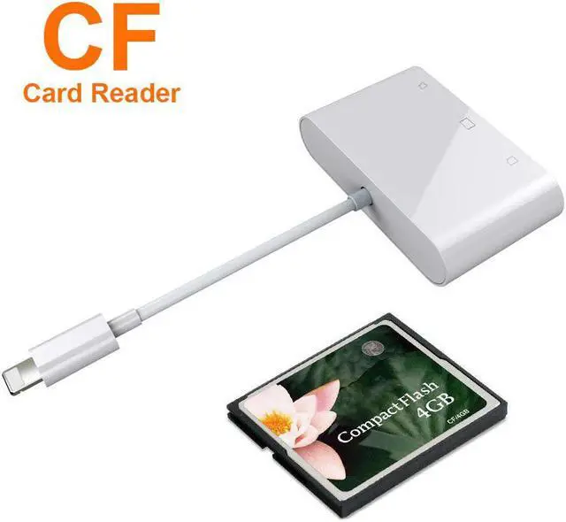 Alt view image 2 of 5 - 6 in 1 SD TF SDHC CF XD M2 Card Reader Charging Adapter for IPhone XS MAX XR 3 in 1 SD TF CF Card Reader for IPhone X 5S 6 7 8P