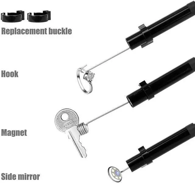 Alt view image 4 of 5 - Portable Handheld Industrial Endoscope IP67 Waterproof 8mm Lens 4.3-Inch LCD Display Screen 1920*1080p HD Camera Borescope