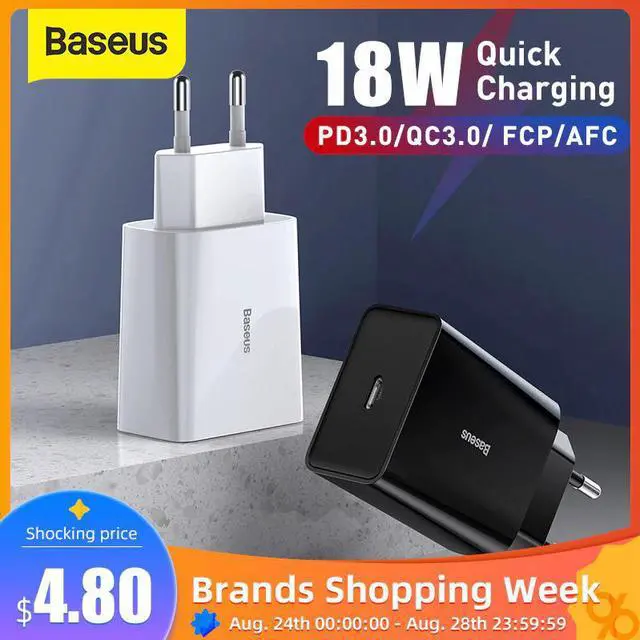 Main image of Mini USB Charger 18W Quick Charge 3.0 For iPhone11 XS XR  Fast Charge PD3.0 AFC FCP For  S10 Phone Quick Charger