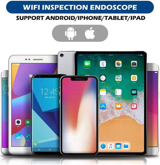Alt view image 2 of 5 - WIFI Endoscope 5.5mm lens HD1080P IP67 waterproof endoscopy 6 LEDs 2600 mAh inspection borescope camera for Android IPhone