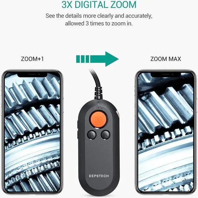 Alt view image 4 of 5 - WF050L 8.5mm Wireless Endoscope Inspection Camera IP67 Waterproof WiFi Borescope 1200P HD Snake Camera for Android