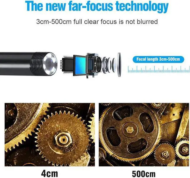 Alt view image 4 of 7 - 9600A 9" 30M drain pipe camera sewer Inspection Camera 30m pipeline endoscope Underwater inspection video camera 512hz wal