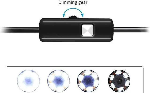 Alt view image 3 of 5 - Endoscope HD Inspection Camera IP67 Waterproof 6 LED Borescope with 5.5mm Probe