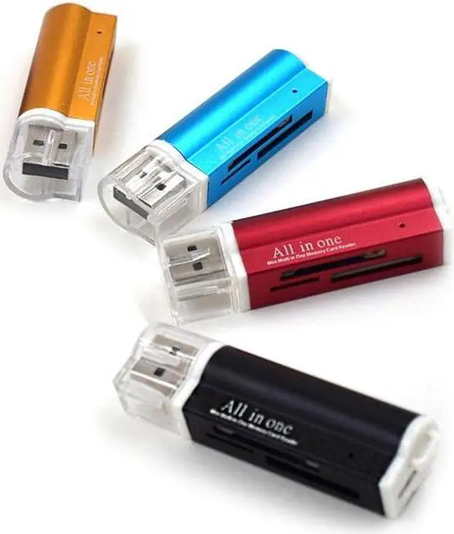 Alt view image 2 of 5 - shipping 4 in 1 Micro USB 2.0 Memory Card Reader usb Adapter for Micro SD card TF M2 MMC MS PRO DUO Card Reader