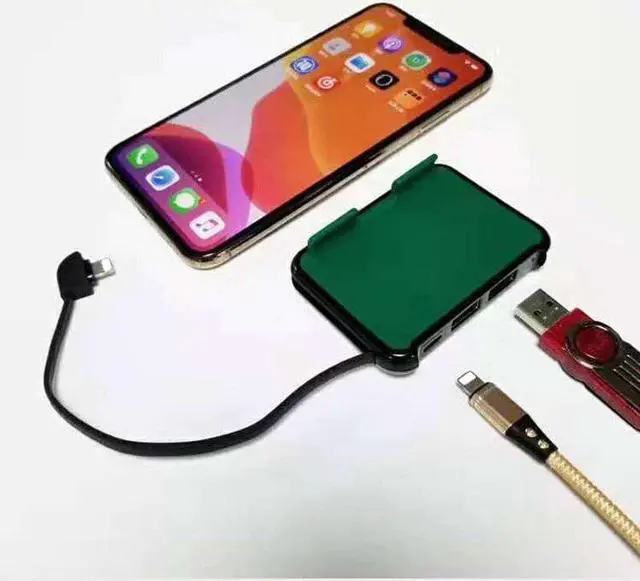 Alt view image 3 of 5 - USB OTG HUB Dock Charger Holder for IPhone 11 Pro Max XS XR 6 7 8 IPAD Read U Flash Disk Mouse Keyboard SD TF Card Reader