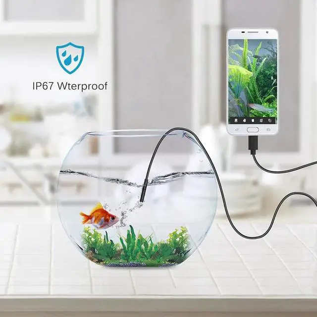Alt view image 3 of 5 - Camera 5.5MM 2in1 Micro USB Camera Mini Camcorders Waterproof 6 LED Borescope Inspection Camera for Android