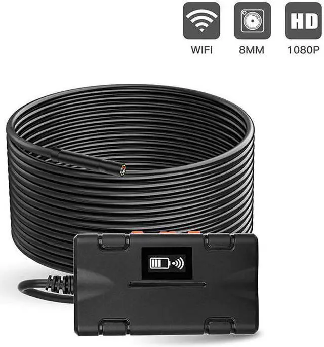Main image of Inspection Camera WiFi Endoscope 2.0 MP 1080P HD Borescope Rigid Snake Cable WIth 8 LED for IOS iPhone Android Tablet