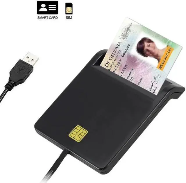 Alt view image 5 of 5 - Portable Smart Card Reader For Bank Card Tax Card ID CAC DNIE ATM IC SIM Card Reader for Android Phones and Tablet