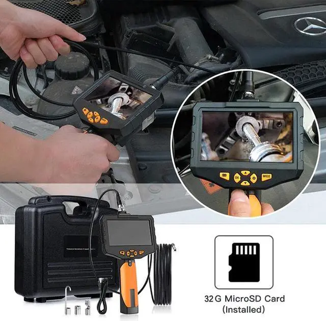 Alt view image 5 of 5 - Newest Auto Focus Inspection Camera 14.5mm Industrial Endoscope with 4.5 Inch 1920*1080 HD IPS Screen Waterproof Snake Camera