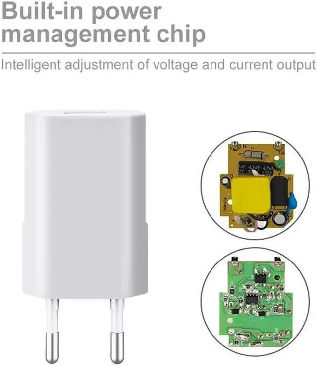 Alt view image 5 of 5 - Standard 5V 1A Single USB AC Power Adapter Fast Charging for iPhone 4S 5 5S 6 6S 7 8 Plus X XS XR Phone Wall Charger