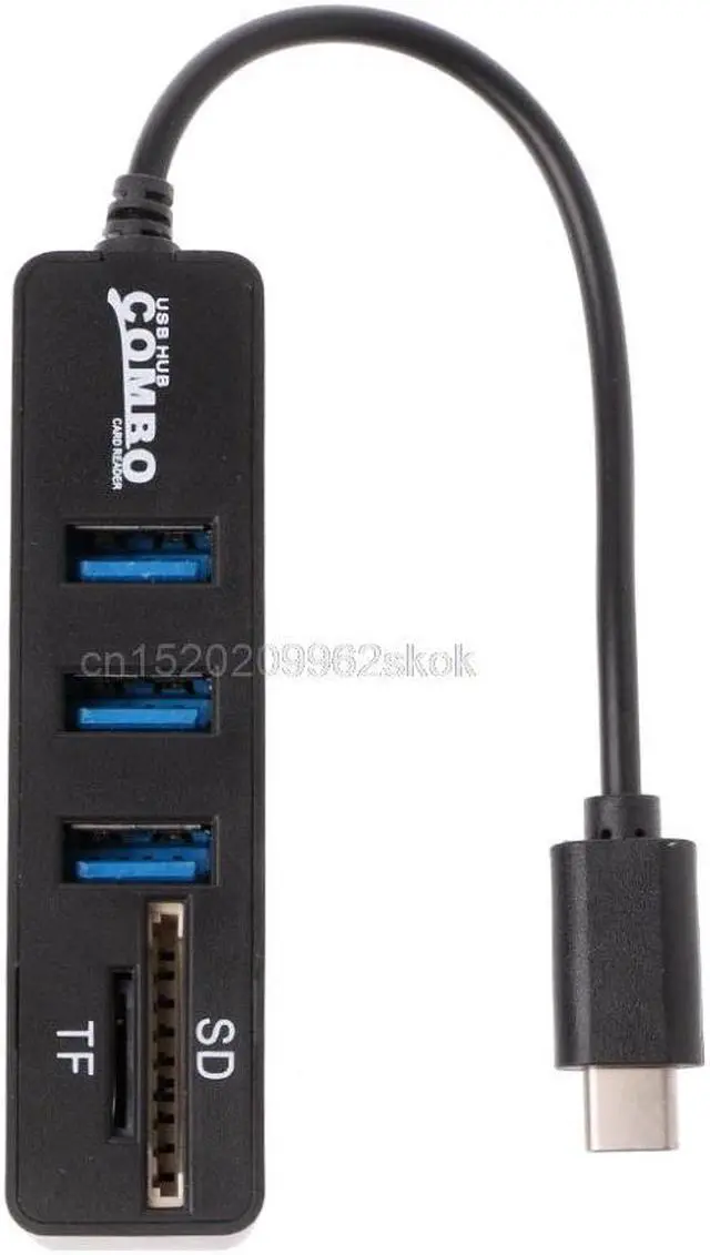 Main image of 3 Port USB 2.0 Hub USB 3.1 Type C Cable OTG SD/TF Card Reader For iMac for MacBook