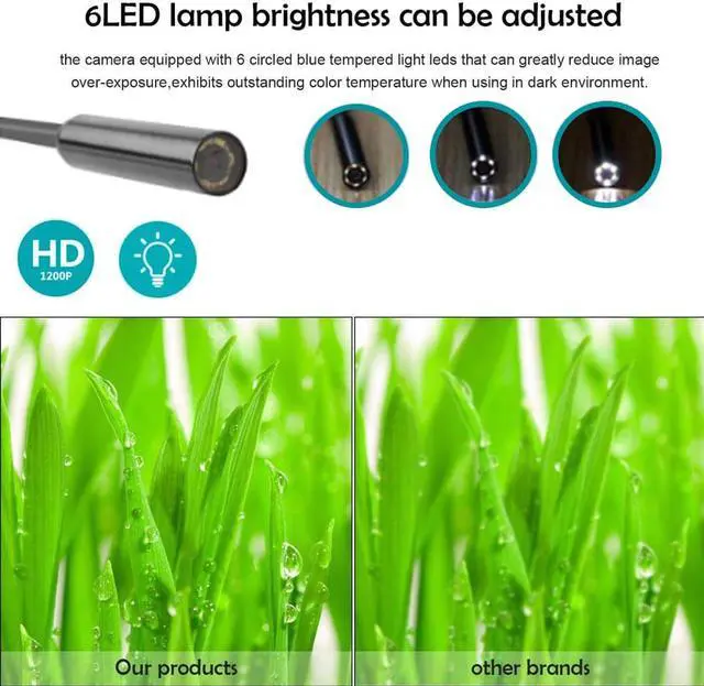 Alt view image 4 of 5 - 5MP 3 in 1 USB TYPE-C Endoscope For Android CMOS Borescope Inspection Camera