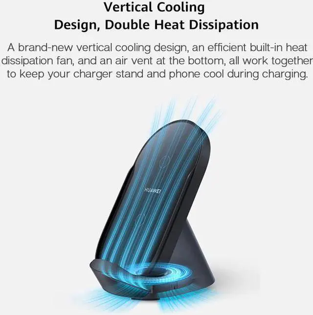 Alt view image 4 of 5 - Global Version  CP62 SuperCharge Wirelese Charger Stand Max 40W Support For Android ios