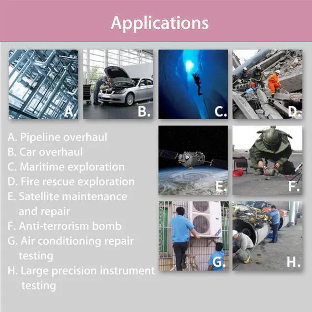 Alt view image 5 of 7 - WIFI Endoscope Inspection Camera Wireless Borescope Endoscope Camera Hard Cable WIFI Endoscope for Android/IOS SmartPhone