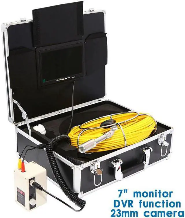 Main image of 23mm Camera Sewer Pipe Inspection Video Camera 8GB TF Card DVR IP68 Drain Sewer Pipeline Industrial Endoscope with 7 Monitor