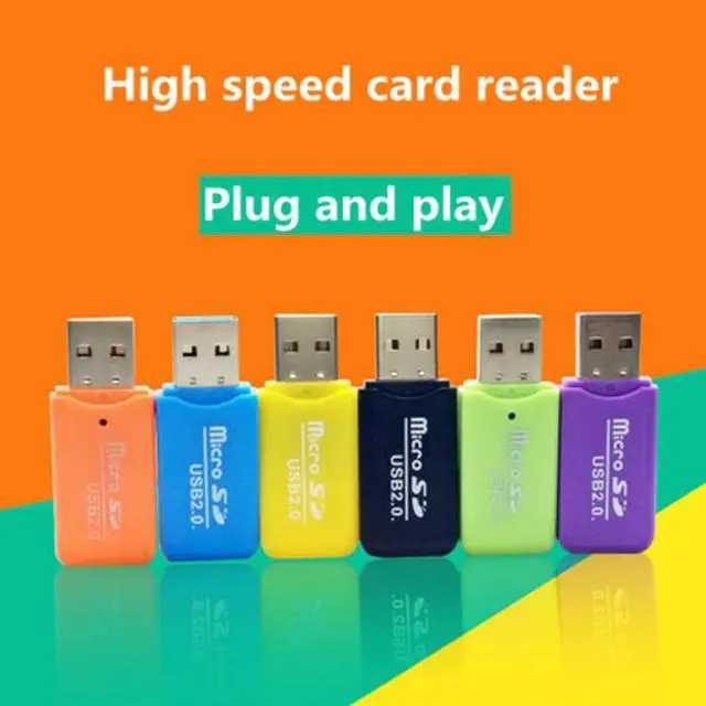 Main image of 2.0 card reader high speed flash drive support 4gb 8gb 16gb 32gb 64gb 128gb 256gb card tf reader