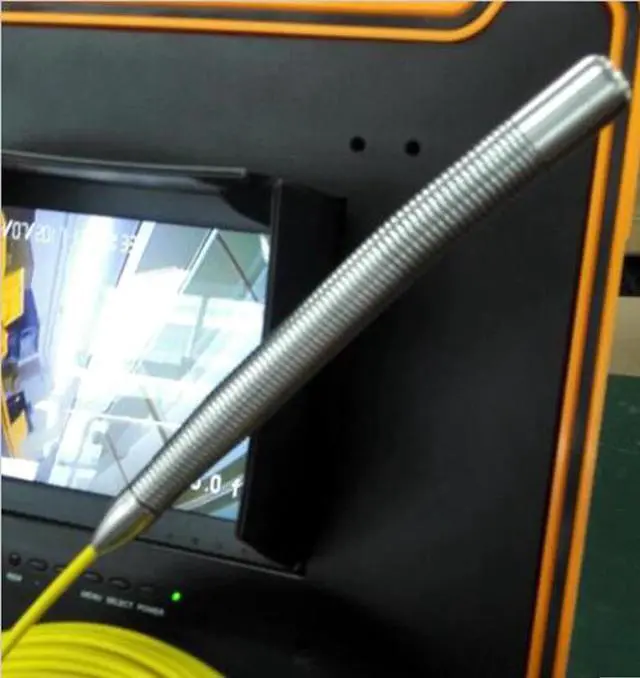 Alt view image 5 of 5 - held stand rail sewer drain sewer pipe inspection camera waterproof video camera 23mm camera head Long Spring DVR