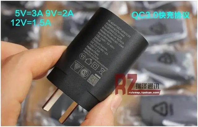 Alt view image 2 of 5 - Standard QC3.0 Fast Charging Charger for NOKIA 9 Original Power Charge Adapter for NOKIA 7plus/8 X71 X6  Type-c Cable