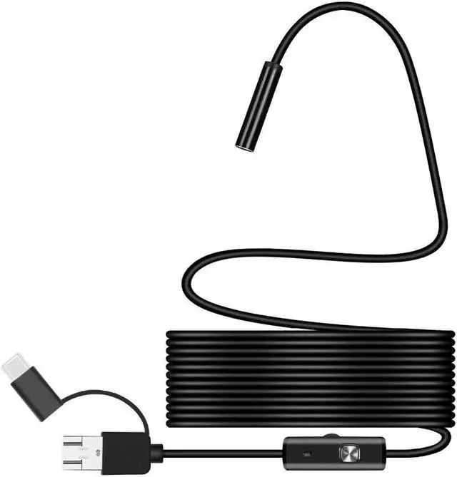 Alt view image 2 of 5 - 1080p Full Endoscope Camera MicroUsb Type-C Android Smartphone 2M 5M 10m Hard Flexible Wire 8mm Endoscopy Camera Inspection